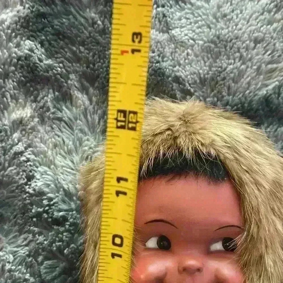 VTG INDIGENOUS DOLL WITH REAL  FUR - Picture 12 of 15
